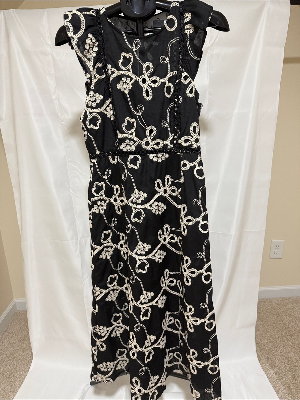 NWT Sam Edelman Rope Embroidery Eyelet Dress